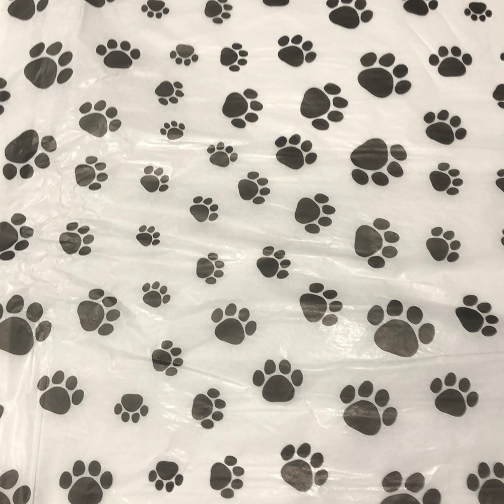75 Sheets Paw Print Tissue Paper